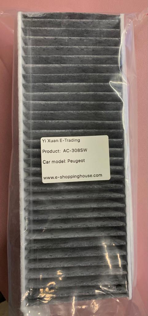 Peugeot 308SW 1.2 2014-on carbon aircon filter set